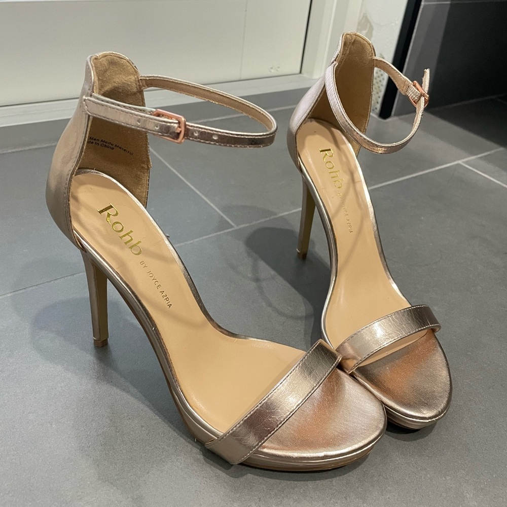 Rose Gold High Heels for Women